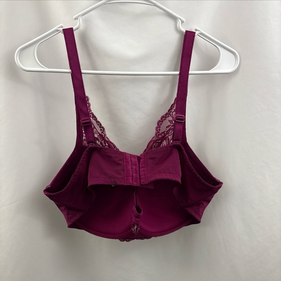 Torrid Curve Women's Padded Underwire Push Up Bra Size 42DD Purple Lace - Picture 4 of 9